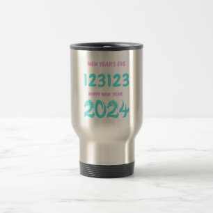 Mug De Voyage Réveillon du Nouvel An 123123 Bonne année 2024