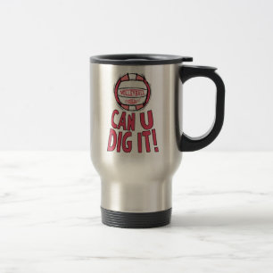 Mug De Voyage Rose de roches de volleyball