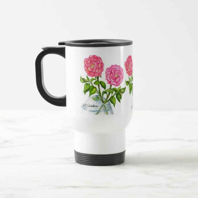 Mug de voyage Rose sauvage (Gauche)