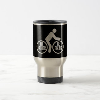 Mug De Voyage Roues de cycliste J'aimerais mieux faire du vélo S