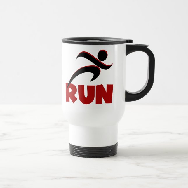 Mug De Voyage RUN rouge (Droite)