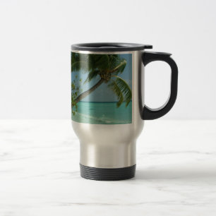 Mug De Voyage Sable de plage tropicale soleil eau océan vagues s