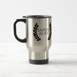 Mug De Voyage Sapere Aude - Latin Phrase