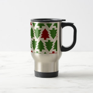 Mug De Voyage Sapins de Noël Motif de Fêtes