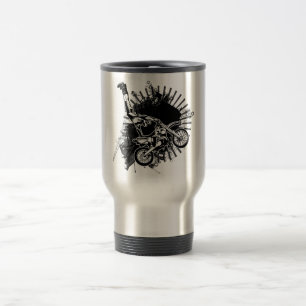 Mug De Voyage Saut grunge de motocross