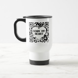 Mug De Voyage Scannez mon cœur