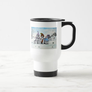 Mug De Voyage Schnauzers en hiver