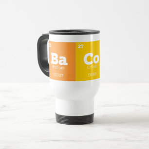 Mug De Voyage Science Enseignant Chimie Éléments chimiques Bacon