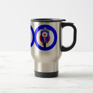 Mug De Voyage Scooter de regard d'années '60 sur la cible de mod