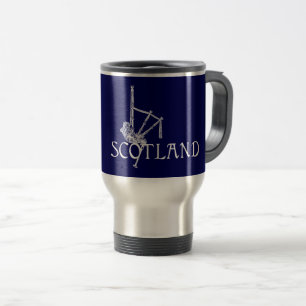 Mug De Voyage Scotland Bagpipes, Scotland Design