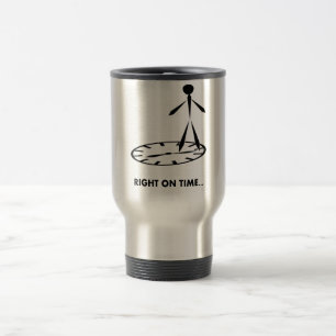 Mug De Voyage Série d'idiomes de temps - droite à l'heure