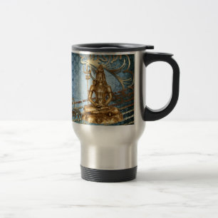 Mug De Voyage Shiva or bleu damask yoga Voyage/Mug Commuter