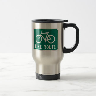 Mug De Voyage Signe d'itinéraire de vélo