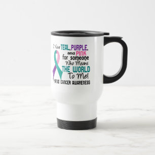 Mug De Voyage Signifie le monde à moi le cancer de la thyroïde