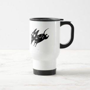 Mug De Voyage Silhouette de course scintillante