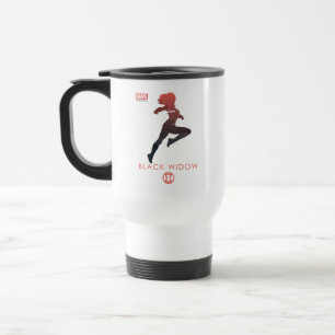Mug De Voyage Silhouette héroïque de Black Widow