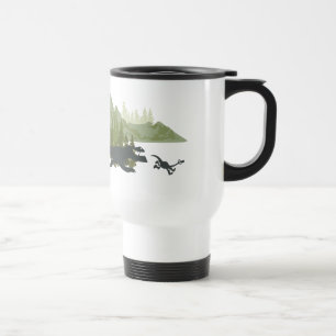 Mug De Voyage Silhouettes Dino En Cours