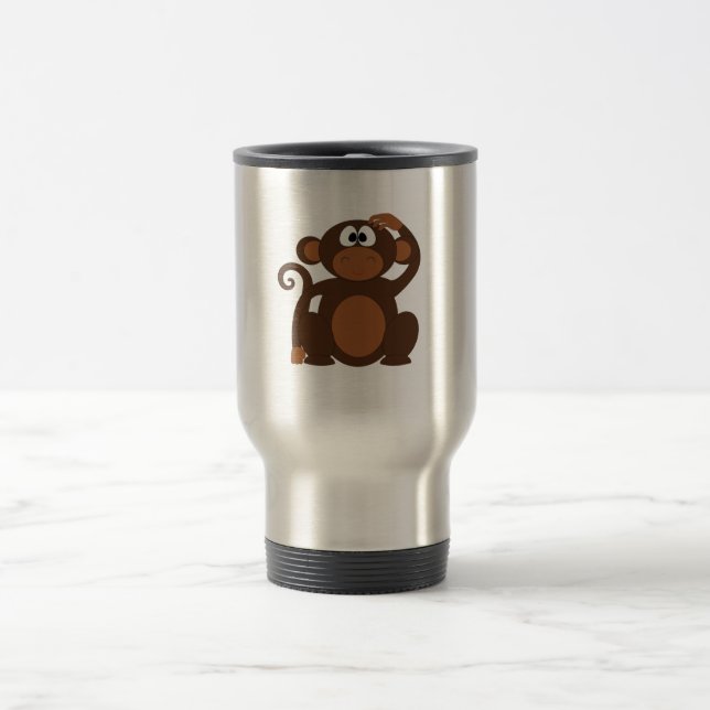 Mug De Voyage Singe mignon (Centre)