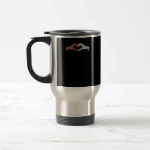 Mug De Voyage Skeleton Hands Heart Show Basic