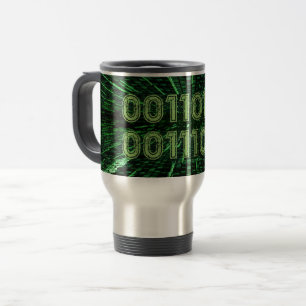 Mug De Voyage SlipperyJoe's 69 code binaire dynamique ordinateur
