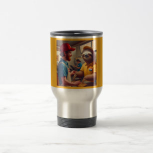 Mug De Voyage Sloth Fast Food Worker