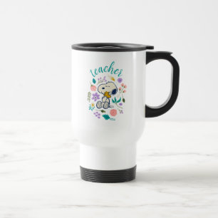 Mug De Voyage Snoopy & Woodstock Flower Hug Teacher