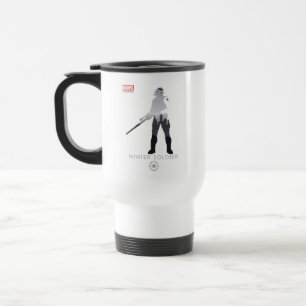 Mug De Voyage Soldat de l'Hiver Silhouette Héroïque