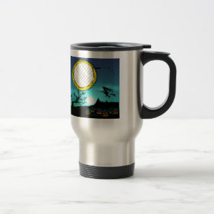Mug De Voyage Sorcière de Halloween, lanternes d'o de Jack, vue