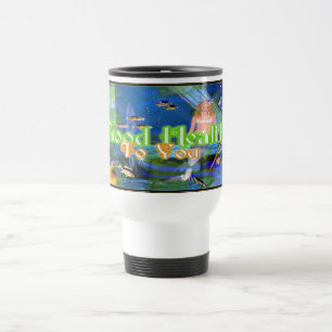 Mug De Voyage Souhaits de bonnes santés des poissons