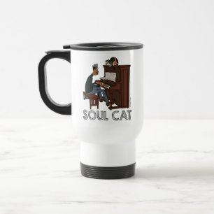 Mug De Voyage Soul Joe et Mr Mittens au piano