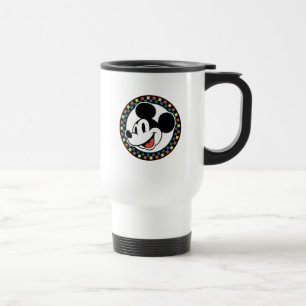 Mug De Voyage Souris classique Retro Mickey À damiers coloré