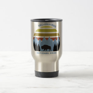 Mug De Voyage Souvenir de montagne du parc national de Yellowsto