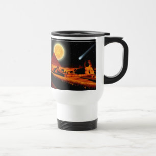 Mug De Voyage Sphinx & Lune sur les Pyramides égyptiennes Giza M