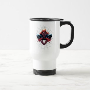 Mug De Voyage Spider-Man Assis Dans Un Web