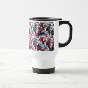 Mug De Voyage Spider-Man Motif d'art de caractères géométrique