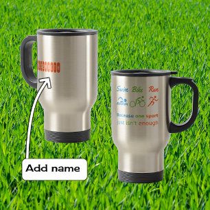 Mug De Voyage Sports personnalisés par citation de course de