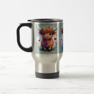 Mug De Voyage St. Valentine’s Day Highland Cow, Highland Cow,