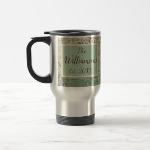 Mug De Voyage Stardust or customisé sur Sea Green