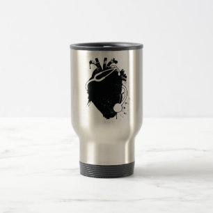 Mug De Voyage stéthoscope cardiaque anatomique