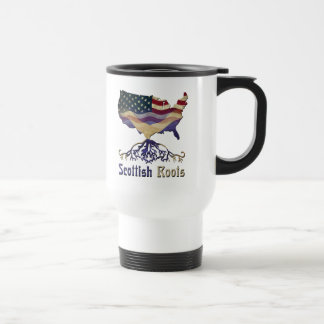 Mug de voyage sur les racines écossaises américain