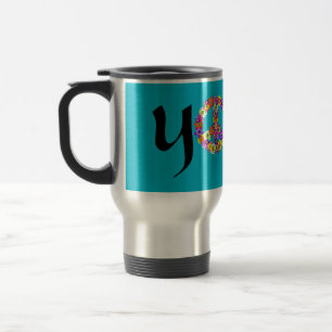 Mug De Voyage SYMBOLE DE LA PAIX Yoga Floral