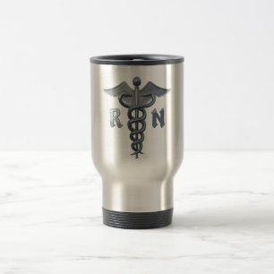 Mug De Voyage Symbole d'infirmière autorisée
