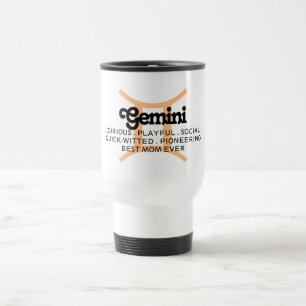 Mug De Voyage Symboles Gemini Zodiac Meilleure Maman Jamais