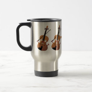 Mug De Voyage Sympa drôle violon personnage de dessin animé