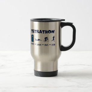 Mug De Voyage T-shirt de triathlon de Tetrathon