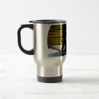 Mug De Voyage T-Shirt Rétro Coucher de Soleil 'La Vie Est Meille