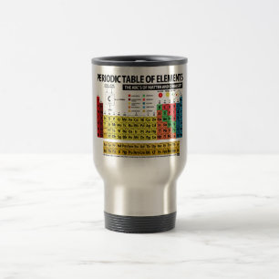 MUG DE VOYAGE TABLE DES ÉLÉMENTS PÉRIODIQUES