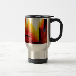 Mug De Voyage Tableau Abstrait de Hizli