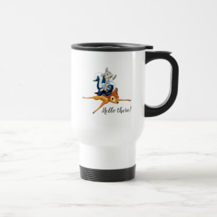 Mug De Voyage Tampon, Fleur et Bambi empilés pendant le jeu