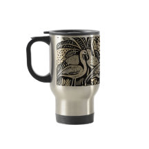 Tapis design avec Flamants roses et palmiers